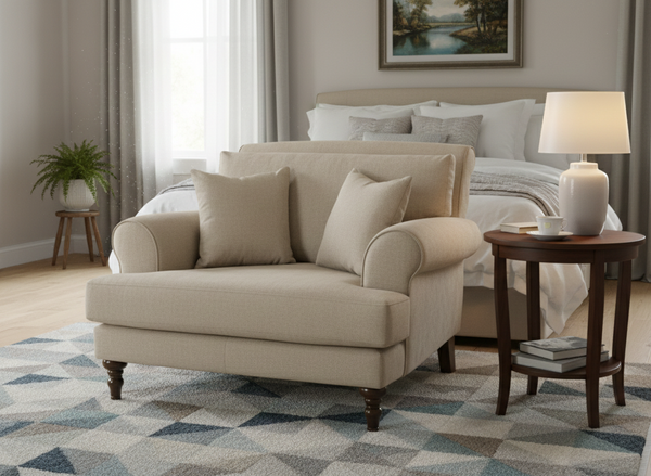 Solvane Sofa Beige Armchair