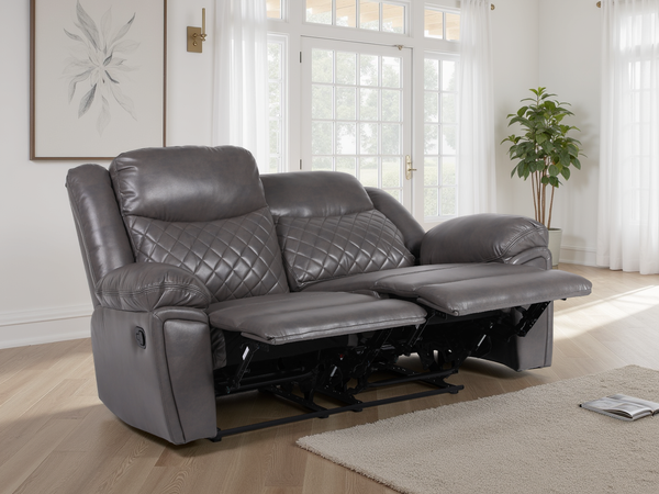 Ambrin Recliner Sofa Grey 2 Seater