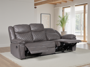 Ambrin Recliner Sofa Grey 3 Seater