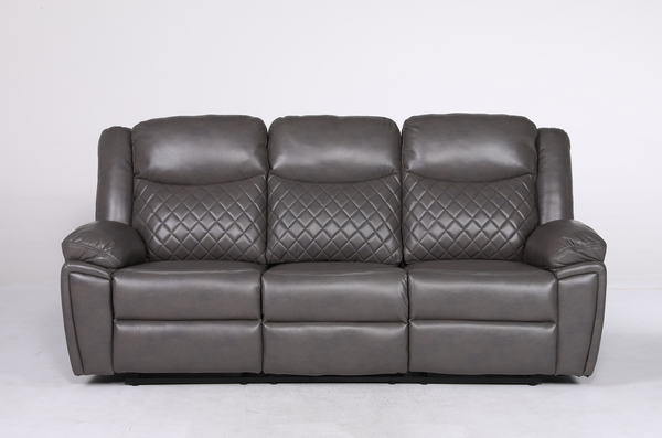 Ambrin Recliner Sofa Grey 3 Seater