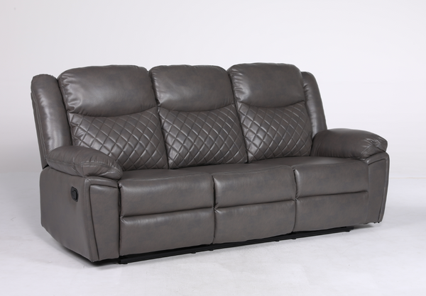 Ambrin Recliner Sofa Grey 3 Seater