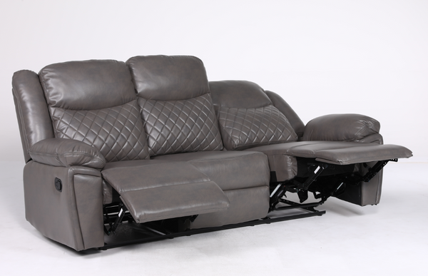 Ambrin Recliner Sofa Grey 3 Seater