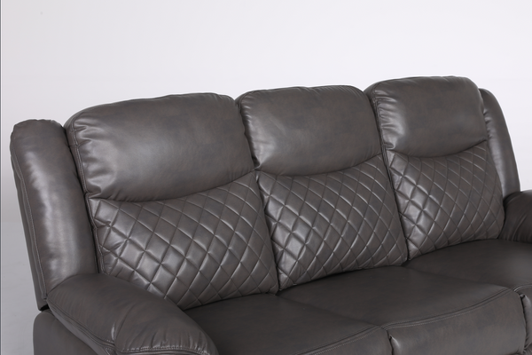 Ambrin Recliner Sofa Grey 3 Seater