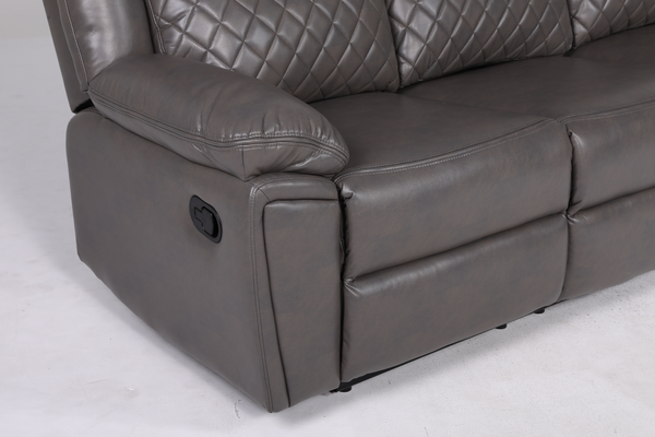 Ambrin Recliner Sofa Grey 3 Seater