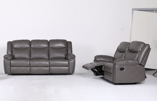 Ambrin Recliner Sofa Grey 3+2 Set