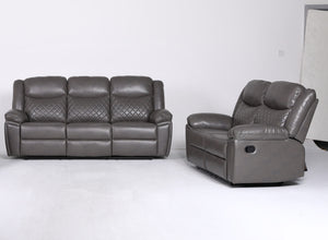 Ambrin Recliner Sofa Grey 3+2 Set