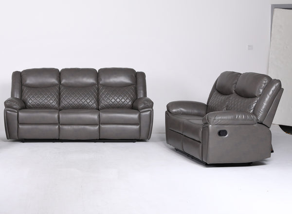 Ambrin Recliner Sofa Grey 3+2 Set