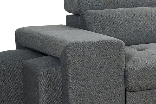 Ashvire Grey Universal Corner Sofabed