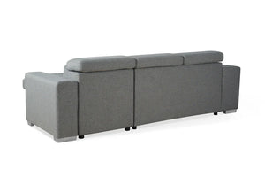 Ashvire Grey Universal Corner Sofabed