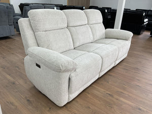 Belnic Electric Recliner Beige 3 Seater