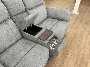 Belnic Electric Recliner Grey 2 Seater