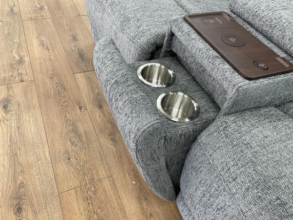 Belnic Electric Recliner Grey 2 Seater