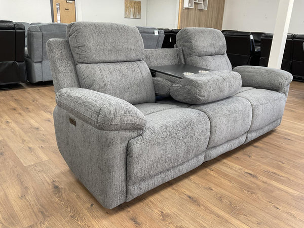 Belnic Electric Recliner Grey 3 Seater