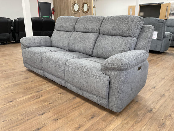 Belnic Electric Recliner Grey 3 Seater