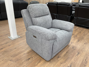 Belnic Electric Recliner Grey Armchair