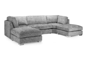 Presaro Fullback Sofa Platinum U Shape Corner