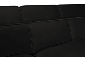 Bresen Sofa Black U Shape Corner