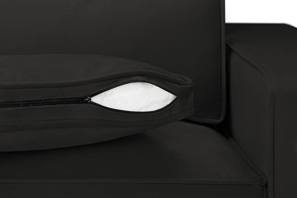 Bresen Sofa Black U Shape Corner