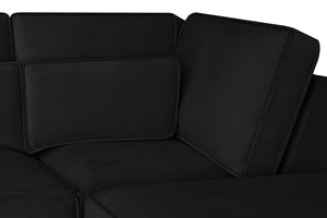 Bresen Sofa Black U Shape Corner