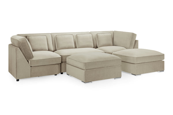 Brisano Sofa Beige U-Shape Corner