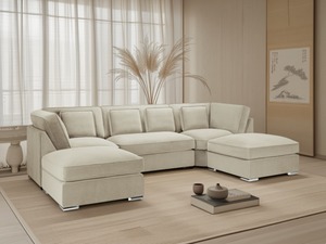 Brisano Sofa Beige U-Shape Corner