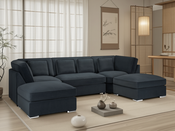 Brisano Sofa Slate U Shape Corner