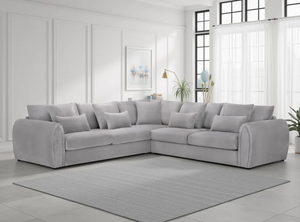 Celesyn Sofa Grey Large Corner
