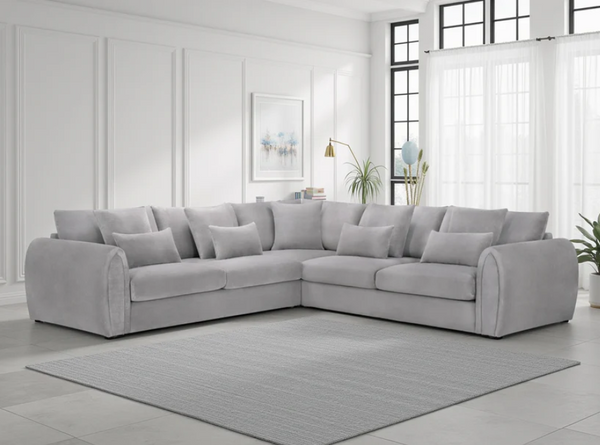 Celesyn Sofa Grey Large Corner