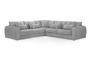 Celesyn Sofa Grey Large Corner
