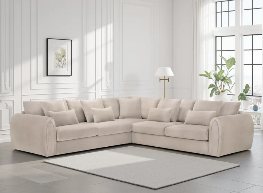Celesyn Sofa Mocha Large Corner