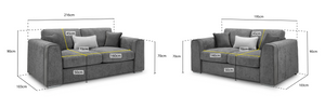 Fioran Sofa Grey 3+2 Set
