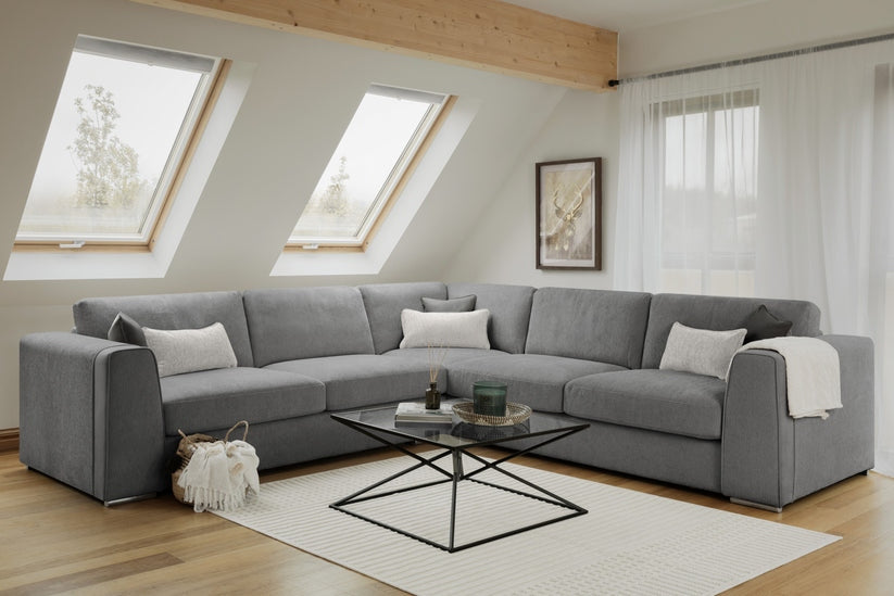 Fioran Sofa Grey Large Corner