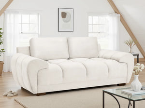Lazoro Cream 2 Seater Sofa