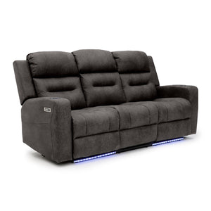 Lovico Tech Recliner Sofa Brown 3 Seater
