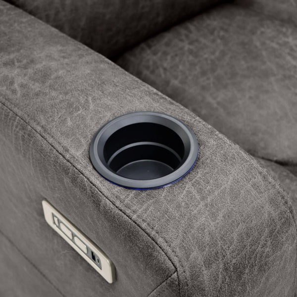 Lovico Tech Recliner Sofa Brown 3 Seater