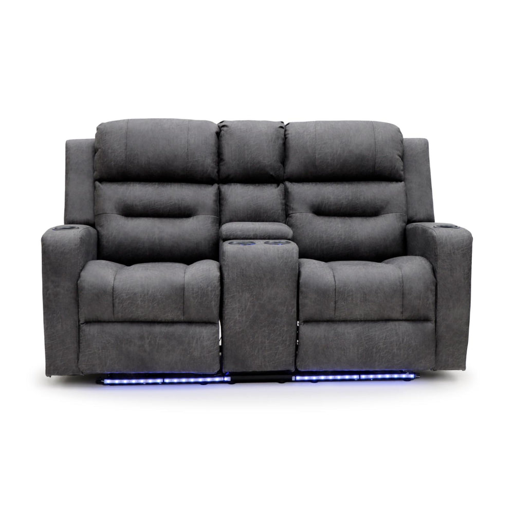Lovico Tech Recliner Sofa Grey 2 Seater