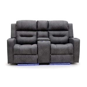 Lovico Tech Recliner Sofa Grey 2 Seater