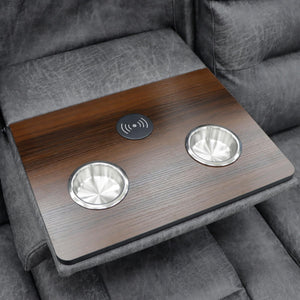 Lovico Tech Recliner Sofa Grey 3 Seater