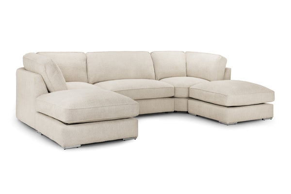 Lumara Fullback Sofa Beige U Shape Corner
