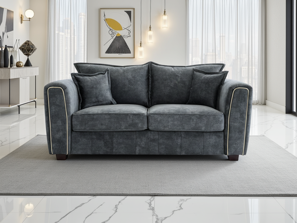 Lusora Sofa Black 2 Seater