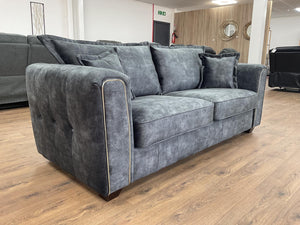 Lusora Sofa Black 3 Seater