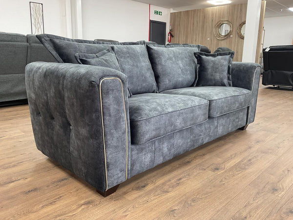 Lusora Sofa Black 3 Seater