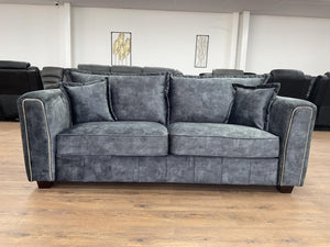 Lusora Sofa Black 3 Seater