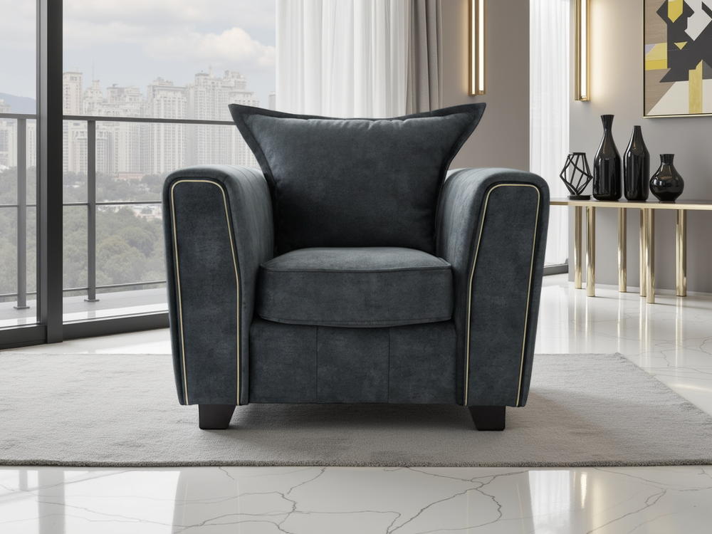 Lusora Sofa Black Armchair