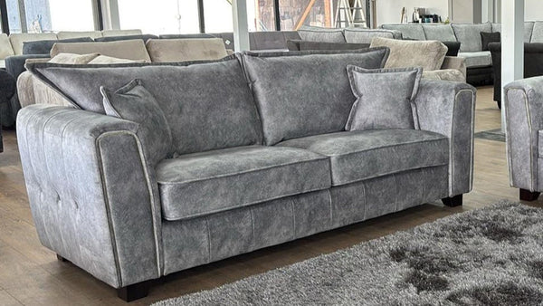 Lusora Sofa Grey 3 Seater