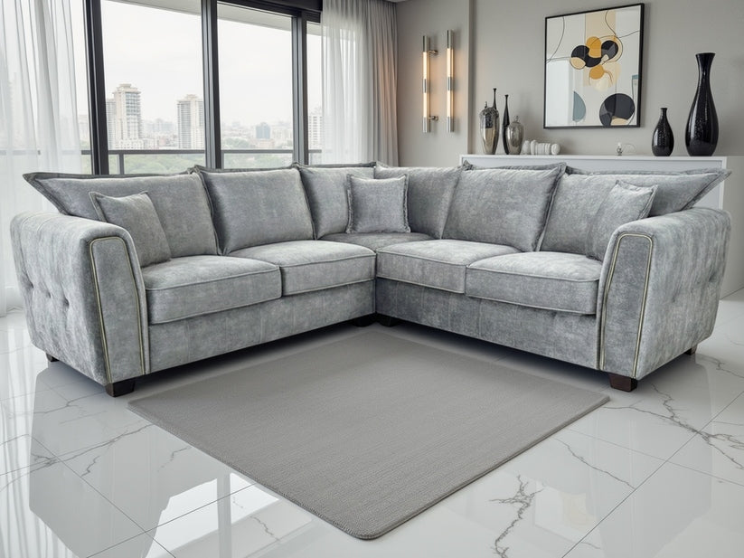 Lusora Sofa Grey Large Corner