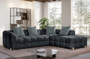 Marvyn Sofa Charcoal Right Hand