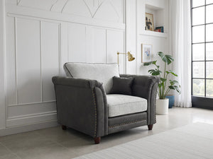 Mirelae Fullback Sofa Grey Armchair