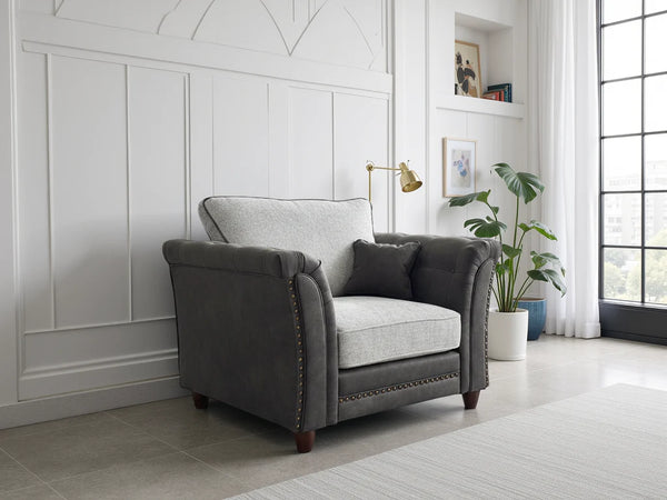 Mirelae Fullback Sofa Grey Armchair