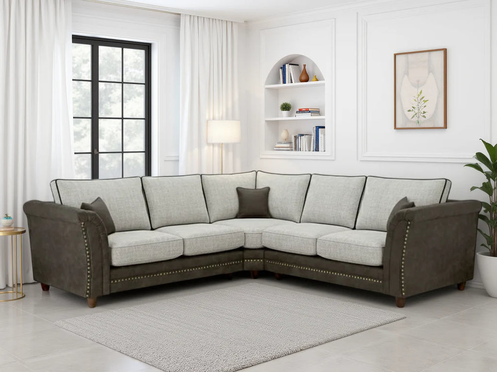 Mirelae Fullback Sofa Grey Large Corner